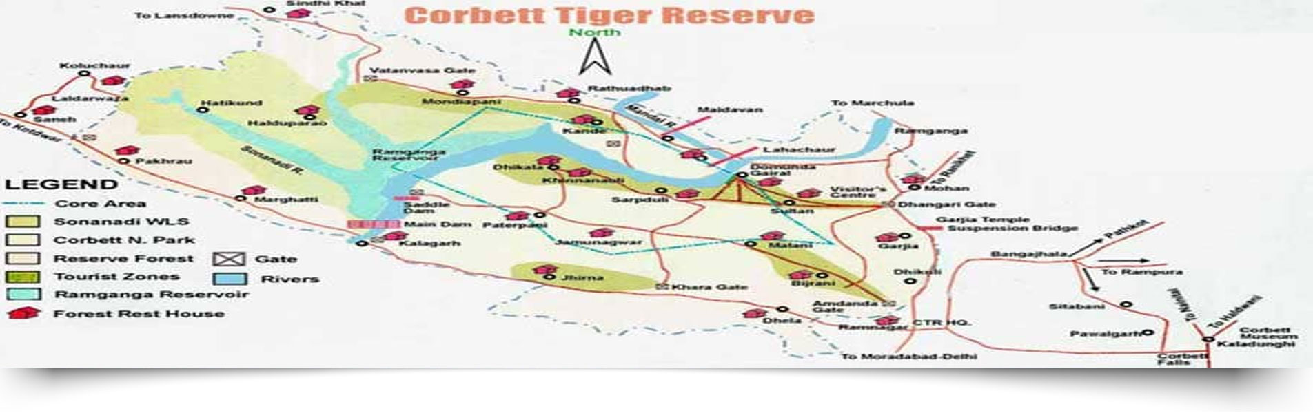 Map Of Corbett